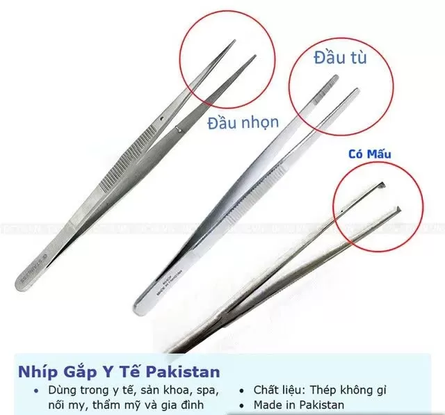 Nhíp 12cm; 14cm; 16cm; 18cm; 20cm; 25cm; 30cm các loại