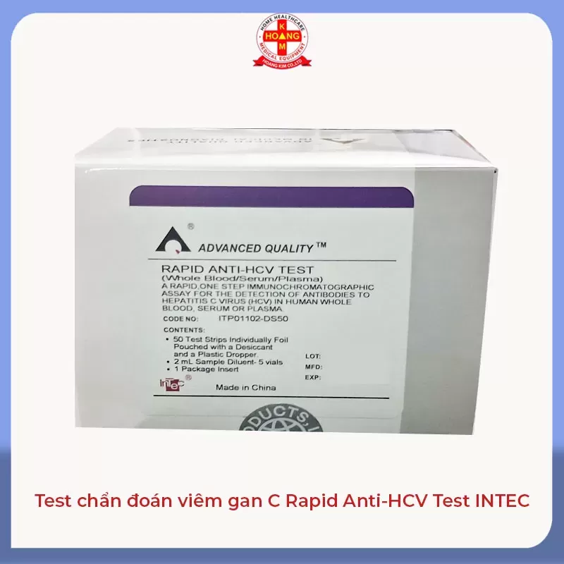 Que thử xét nghiệm định tính kháng thể kháng HCV [Advanced Quality™ Rapid Anti-HCV Test] (H/50 test)