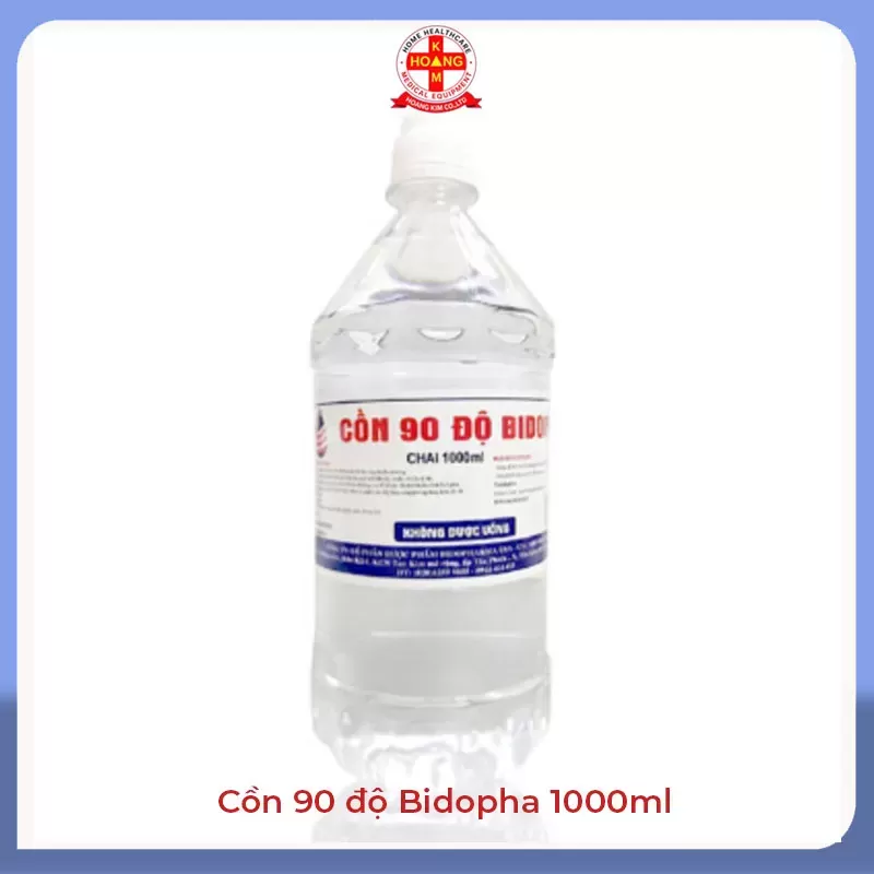 Cồn 90 độ 1000ml (Vòi) Bidopha (T/15 chai)