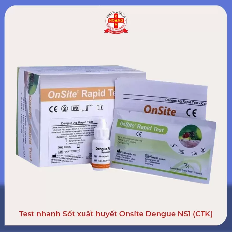 Test nhanh Sốt xuất huyết Onsite Dengue NS1 (CTK)