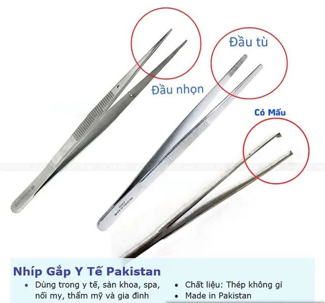 Nhíp 12cm; 14cm; 16cm; 18cm; 20cm; 25cm; 30cm các loại