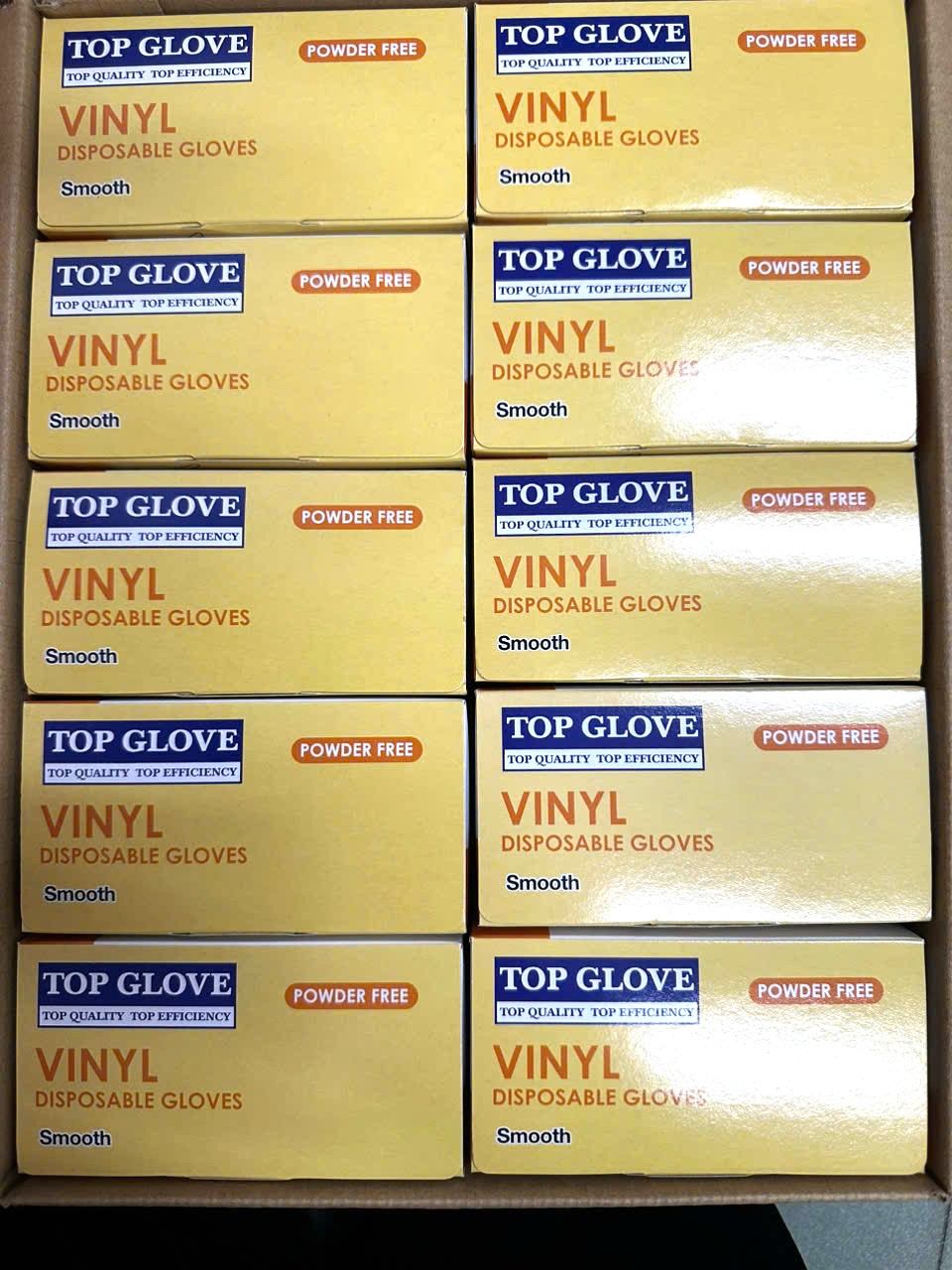 Găng tay Vinyl không bột size S, M, L, X
