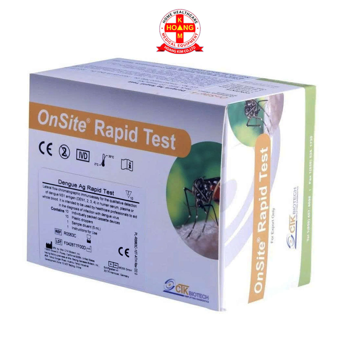 Test nhanh Sốt xuất huyết Onsite Dengue NS1 (CTK)
