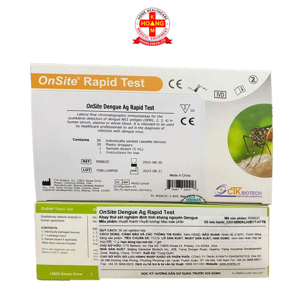 Test nhanh Sốt xuất huyết Onsite Dengue NS1 (CTK)